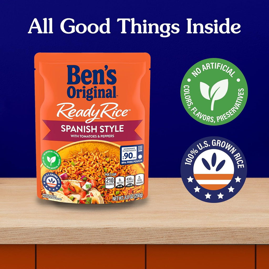 8.8 oz. (6 Pack) Spanish Style Rice W549