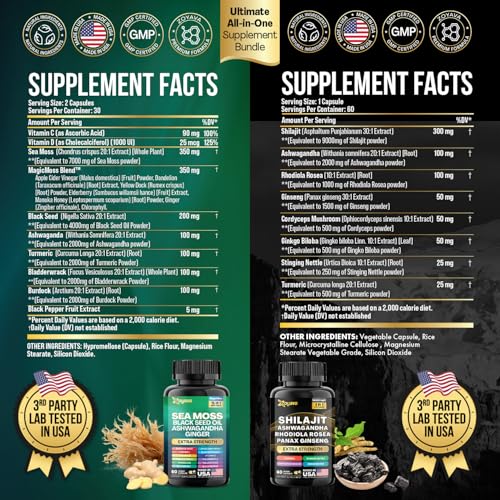 Sea Moss and Shilajit Bundle (2 Pack) X971026