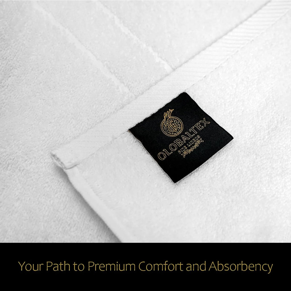 White 2 Pcs Bath Towel N756