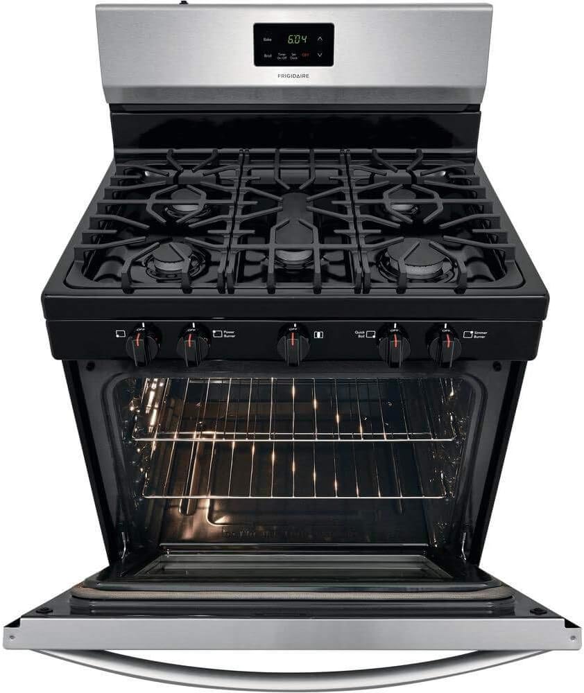 30" Freestanding Gas Range with 5 Sealed Burners in Stainless Steel Y559