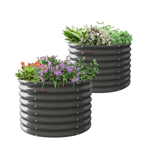 Quartz Grey Galvanized Raised Garden Beds M433423
