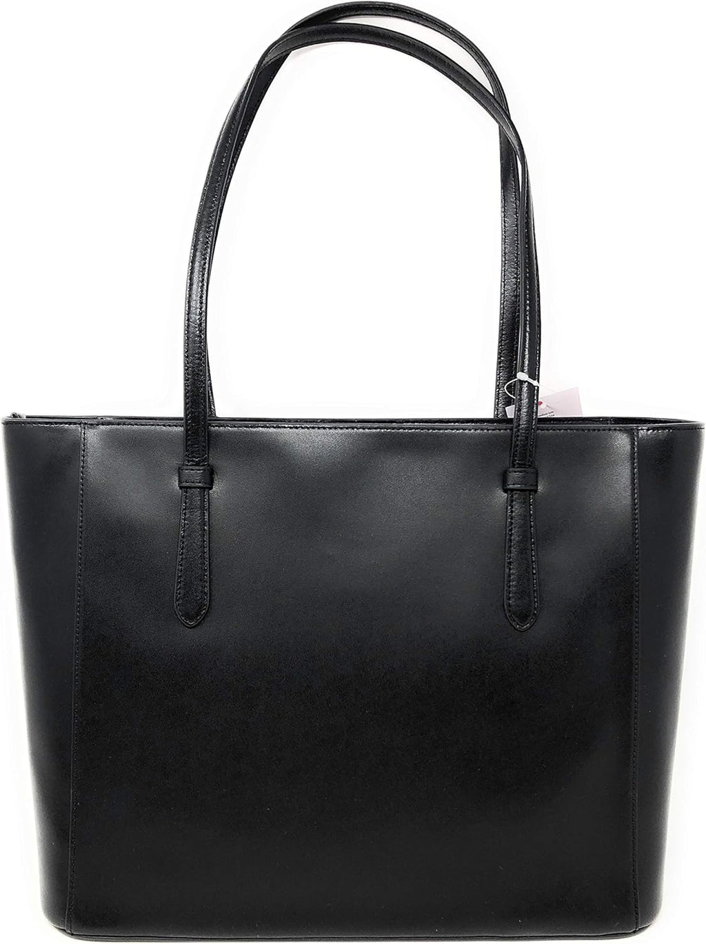 Black Leather Tote Shoulder Bag O1885
