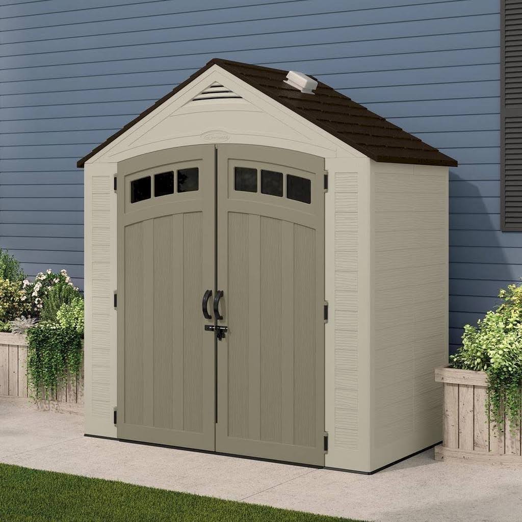 7 ft. 4 in. x 4 ft. 1 in. Resin Storage Shed Q3417