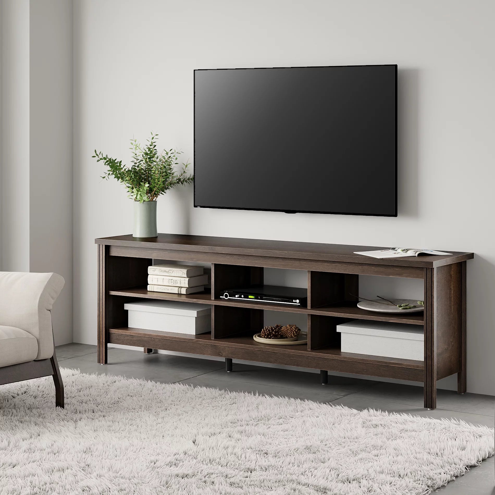 Espresso Wood TV Stand W1288