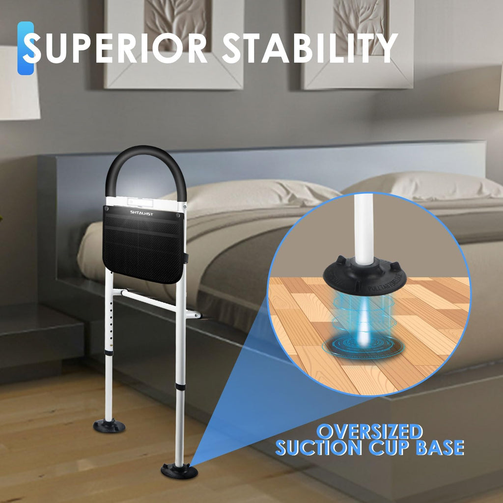 Adjustable Bed Safety Rails with Motion Light & Storage Pocket D160804