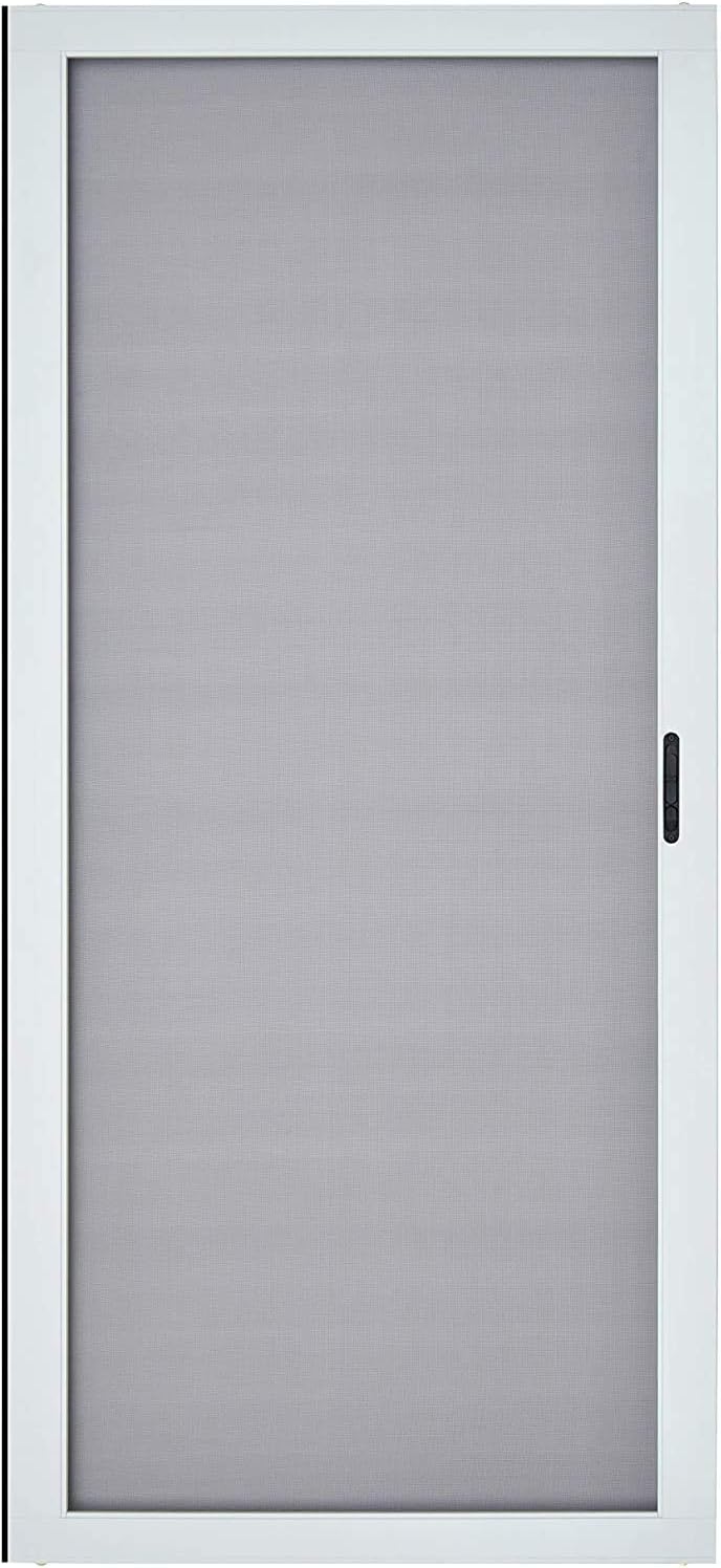 Heavy Duty Aluminum Sliding Patio Screen Door Kit (36"x96", White) Z470153