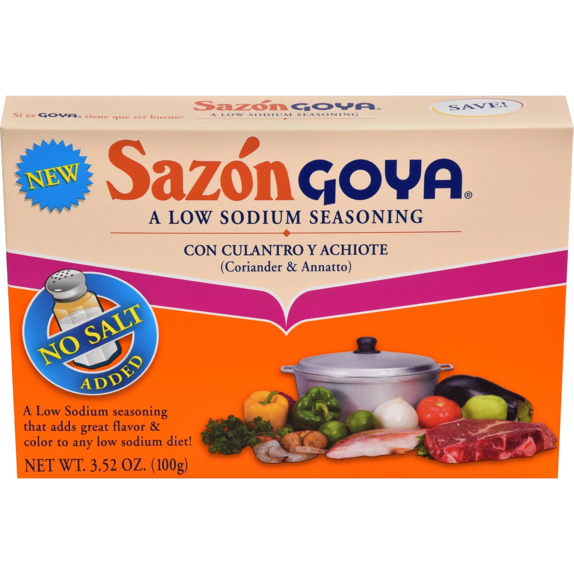 Low Sodium Coriander & Annatto Seasoning, 3.52 oz J4444