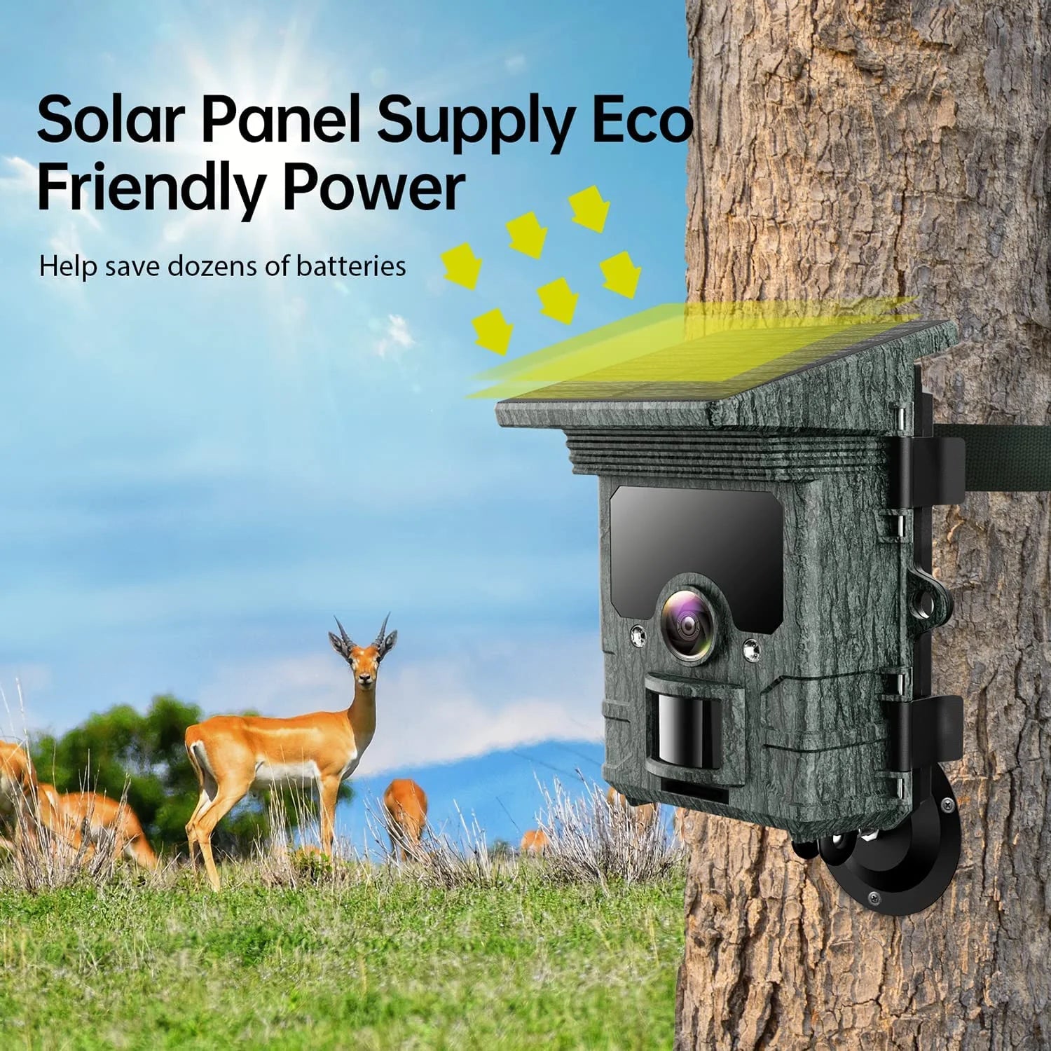 4K 30fps 46MP Night Vision Waterproof IP66 Motion Activated Trail Camera T310345