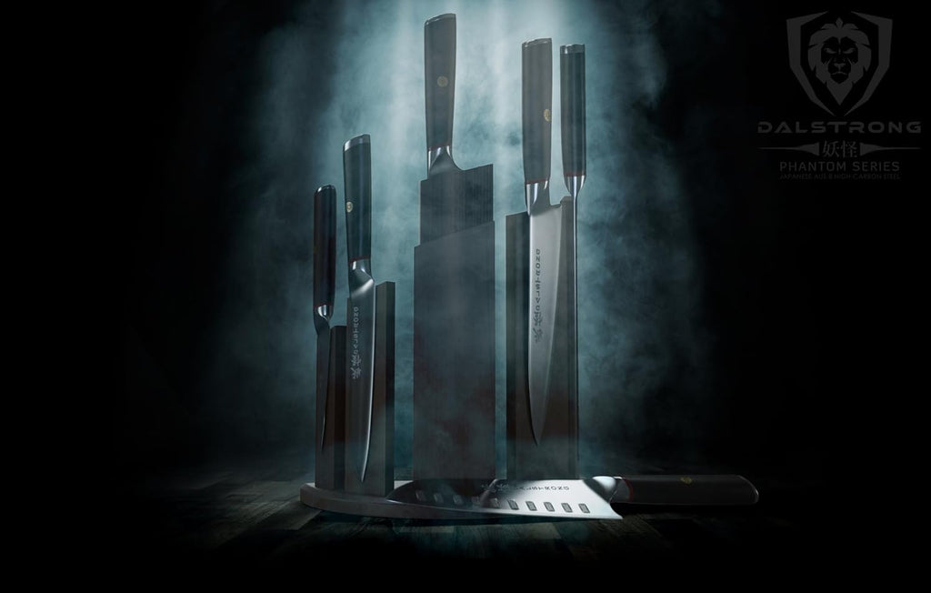 6-Piece Knife Block Set with Magnetic Knife Stand T4333