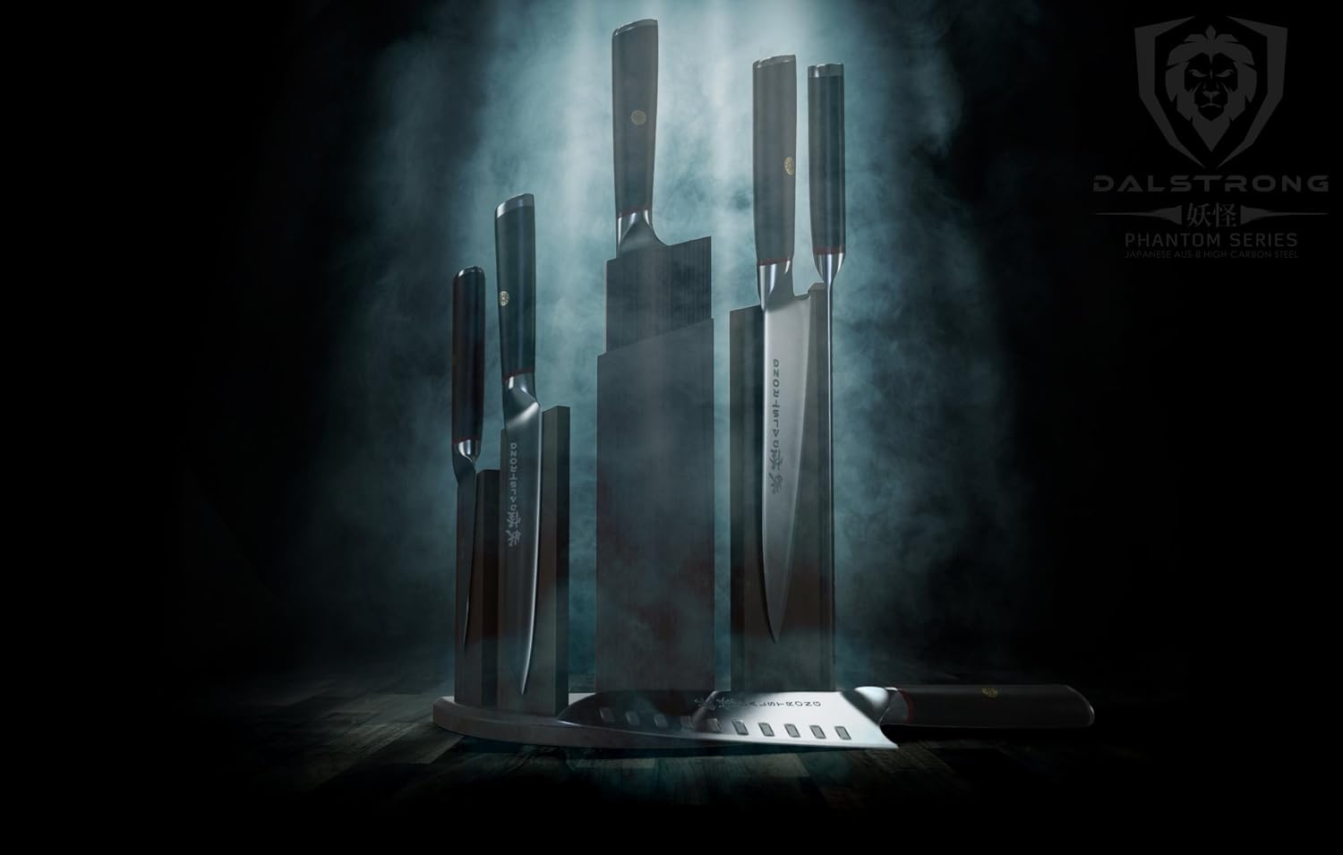 6-Piece Knife Block Set with Magnetic Knife Stand T4333