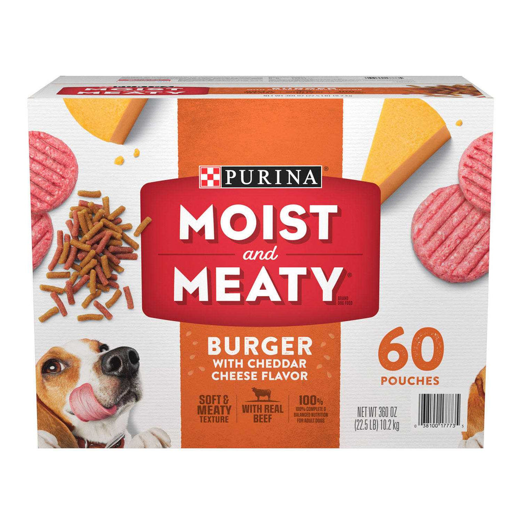 Moist & Meaty Burger with Cheddar Cheese Flavor Dry Dog Food F38553