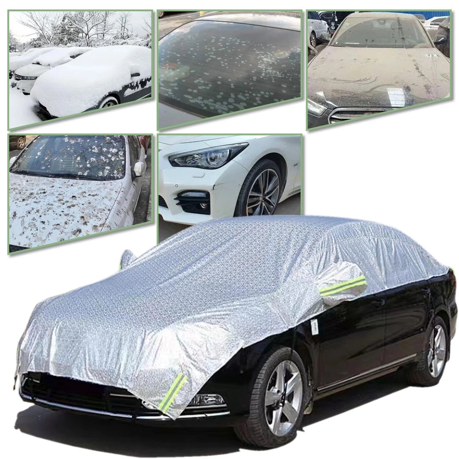 Half Car Windshield Snow Cover U9609