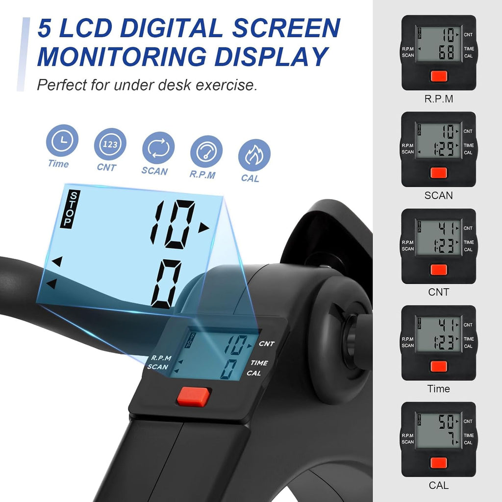 Folding Pedal Exerciser Under Desk Bike C229