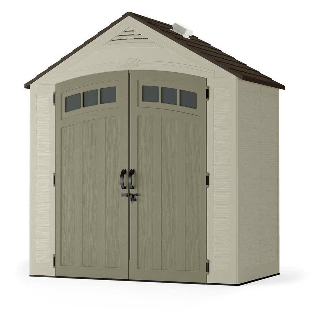 7 ft. 4 in. x 4 ft. 1 in. Resin Storage Shed Q3417