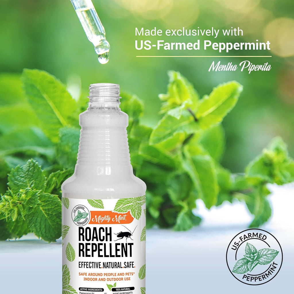 16oz Natural Peppermint Oil Cockroach Repellent Spray L56554