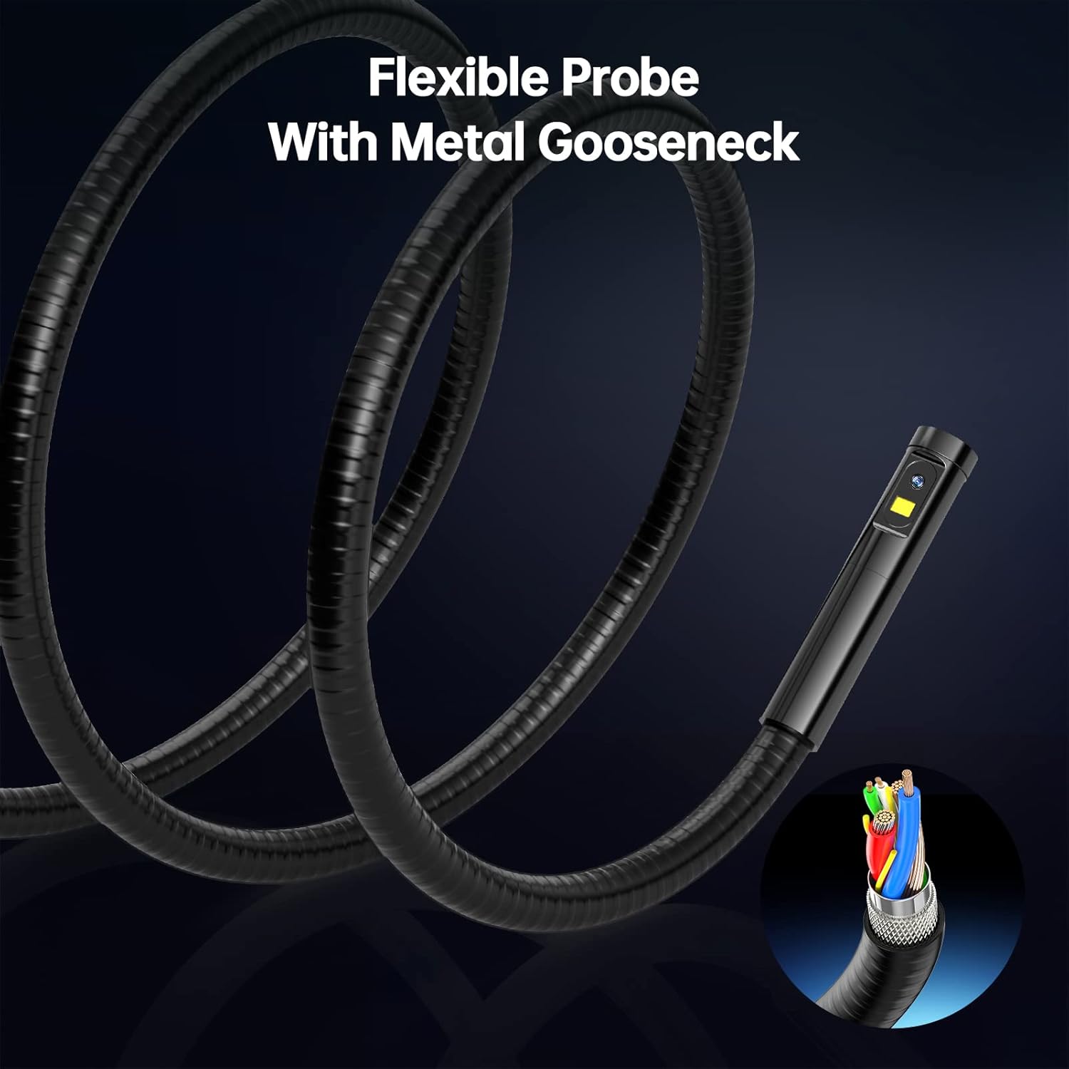 5inch IPS Display Handheld Industrial Endoscope with 16.5ft Waterproof Gooseneck I3899