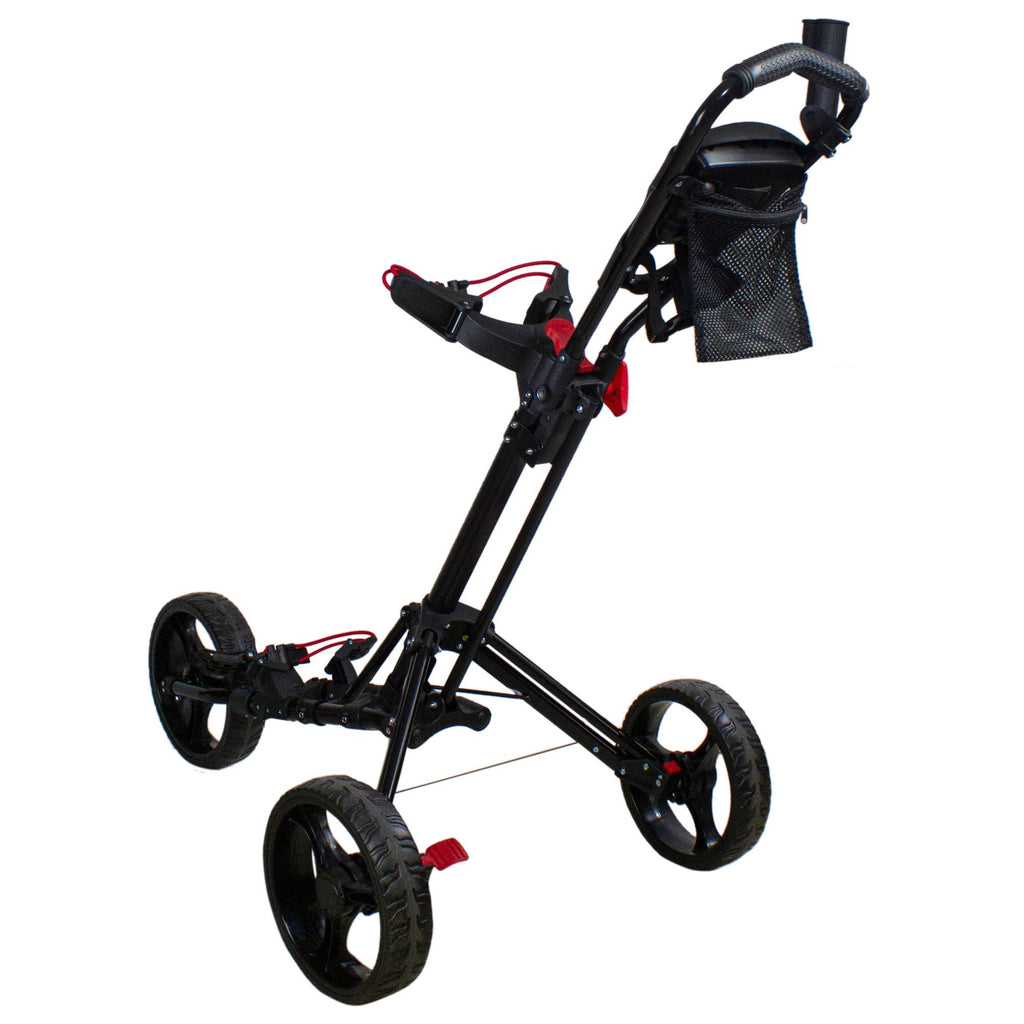 Black 3 Wheel Golf Bag Push Cart B54030