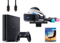 VR Headset, Move Controller, PlayStation Camera Motion Sensor, PS4 Slim 1TB Console Jet Black, VR Game Disc Eagle Flight M2748