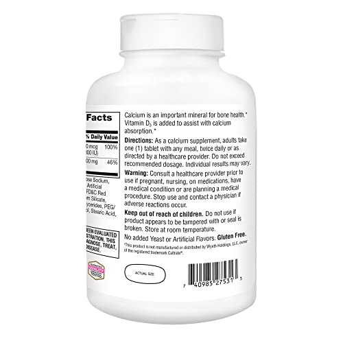 Calcium Plus D Supplement Tablet, 600 mg, 400 Count B225300