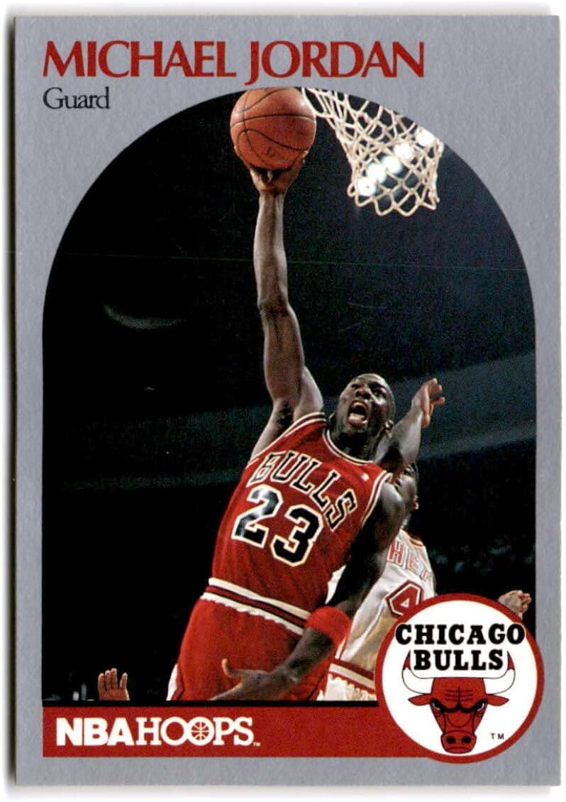 1990-91 Hoops Michael Jordan Basketball Trading Card J494