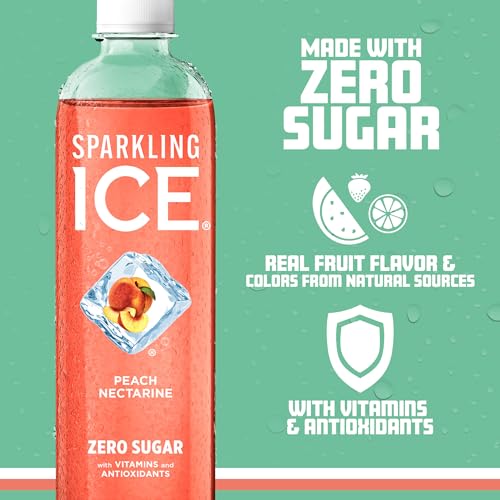 Zero Sugar Black Raspberry Sparkling Water, 17 fl oz Bottles (Pack of 12) Y73259