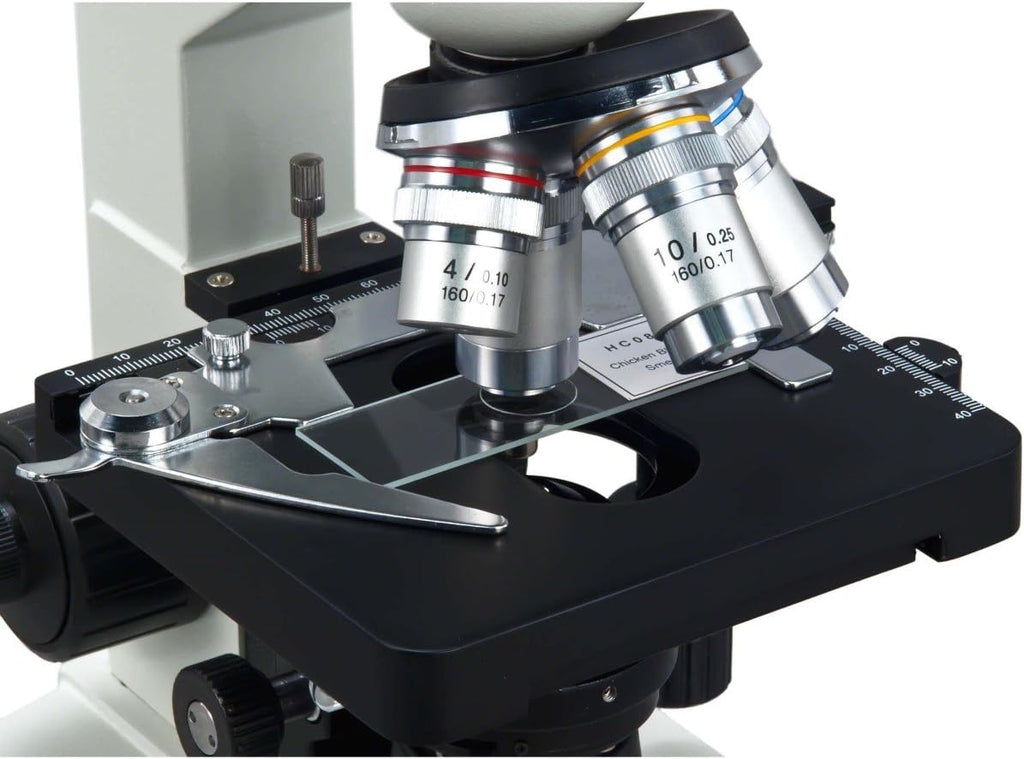 40X-2000X Trinocular Compound LED Microscope with 1.3MP Camera F396