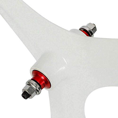 White 700C 3 Spoke Fixed Gear Bicycle Wheelset H778
