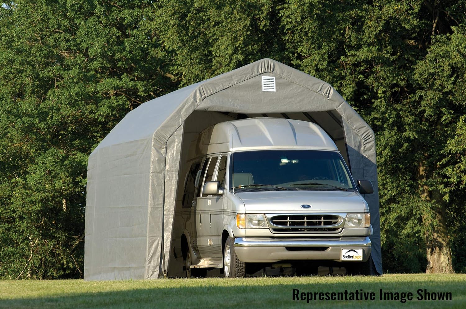 Grey 12'x24'x11' Barn Shelter R9778