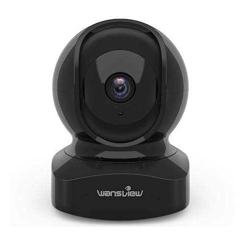 Security Camera Indoor, 360 Degree WiFi, 2 Way Audio Night Vision, Black, 3MP M12175