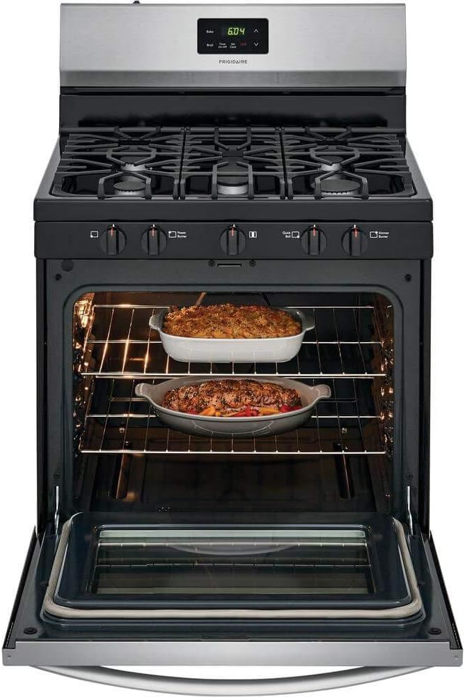 30" Freestanding Gas Range with 5 Sealed Burners in Stainless Steel Y559