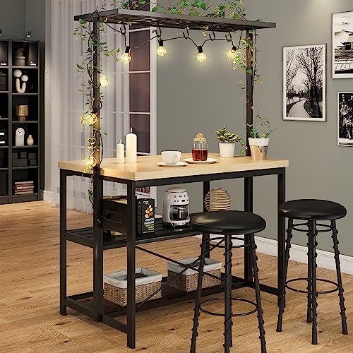 3 Tier Microwave Stand Oven Shelf with Power Outlet D723469