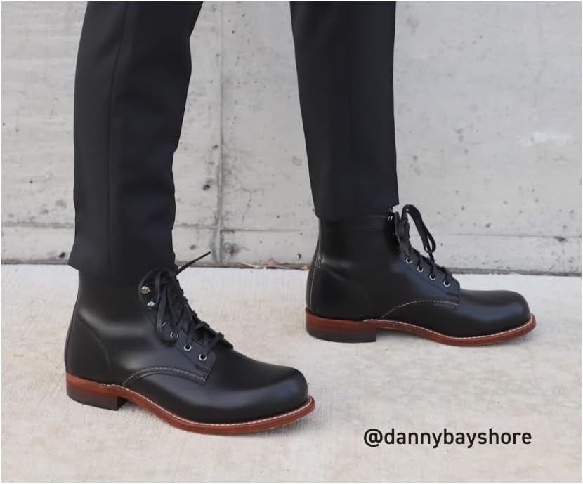 Black Leather 1000 Mile Fashion Boot S776385