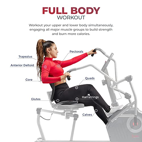 Recumbent Cross Trainer & Elliptical Machine with Arm Exercisers B54907