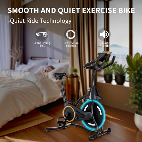 Adjustable Exercise Bike with Smartphone Mount L213