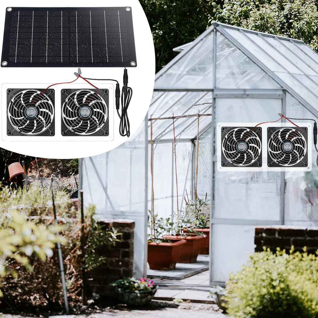 Waterproof Solar Exhaust Fan Extractor Ventilation Portable P8159