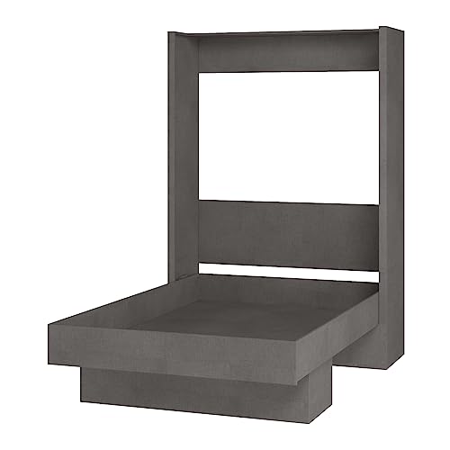 White Full Murphy Wall Bed with Shelf W5318
