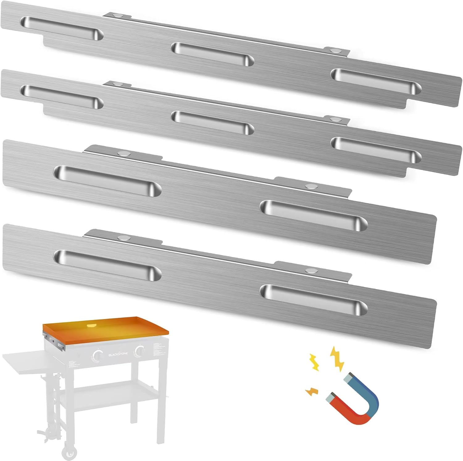 Silver Stainless Steel Wind Screen for 28 Inch Griddle H318339