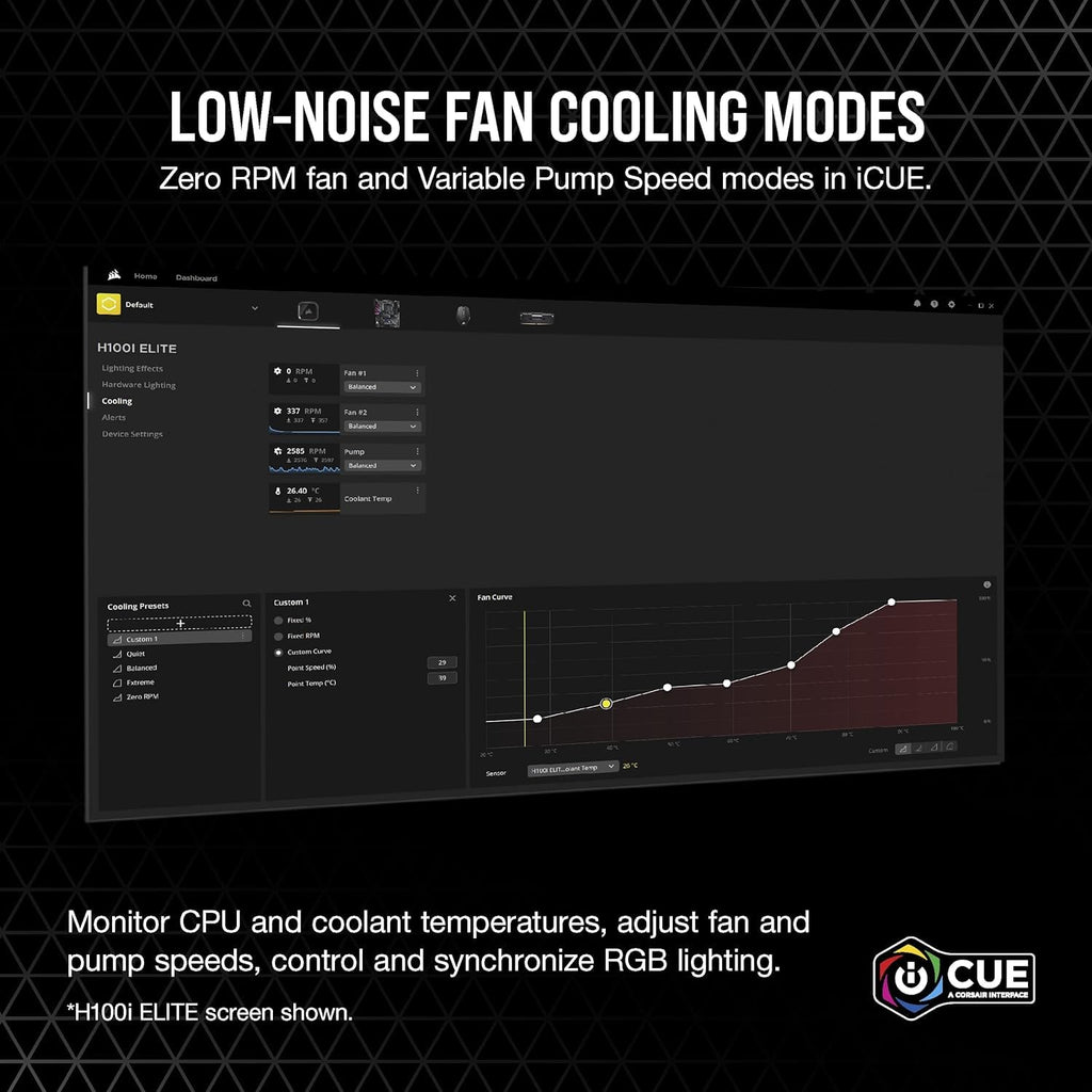 Black 240mm Liquid CPU Cooler A311307