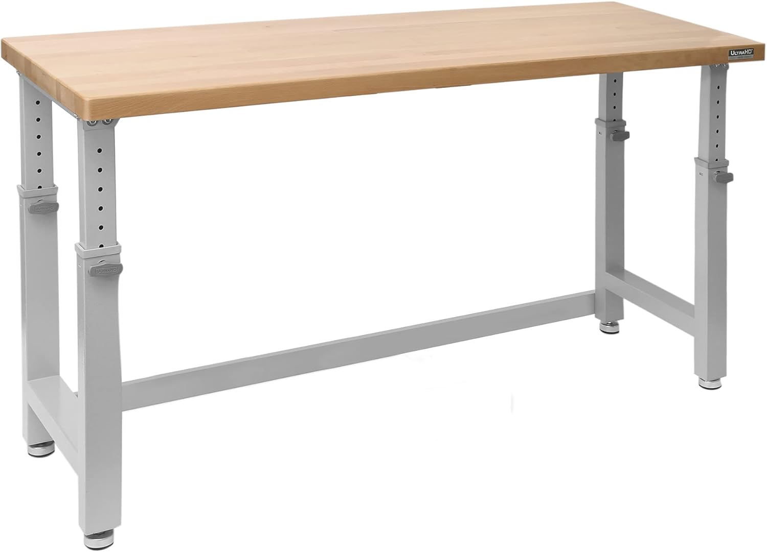72" Granite Grey Height Adjustable Wood Top Workbench Desk Y1997