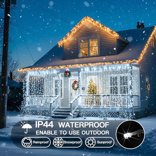 300 Led 9.8x9.8ft Warm White Curtain Lights R886706