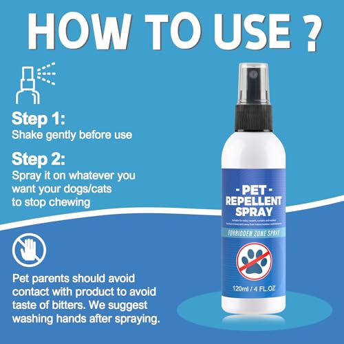 120ML No Chew Dog Deterrent Spray B6721