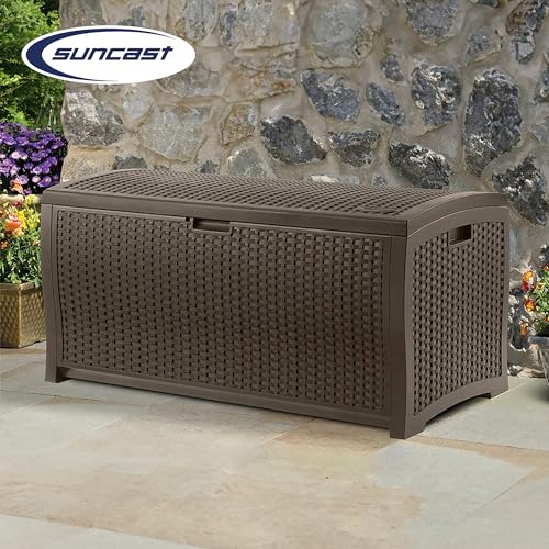 73 Gallon Mocha Brown Resin Deck Box M91519