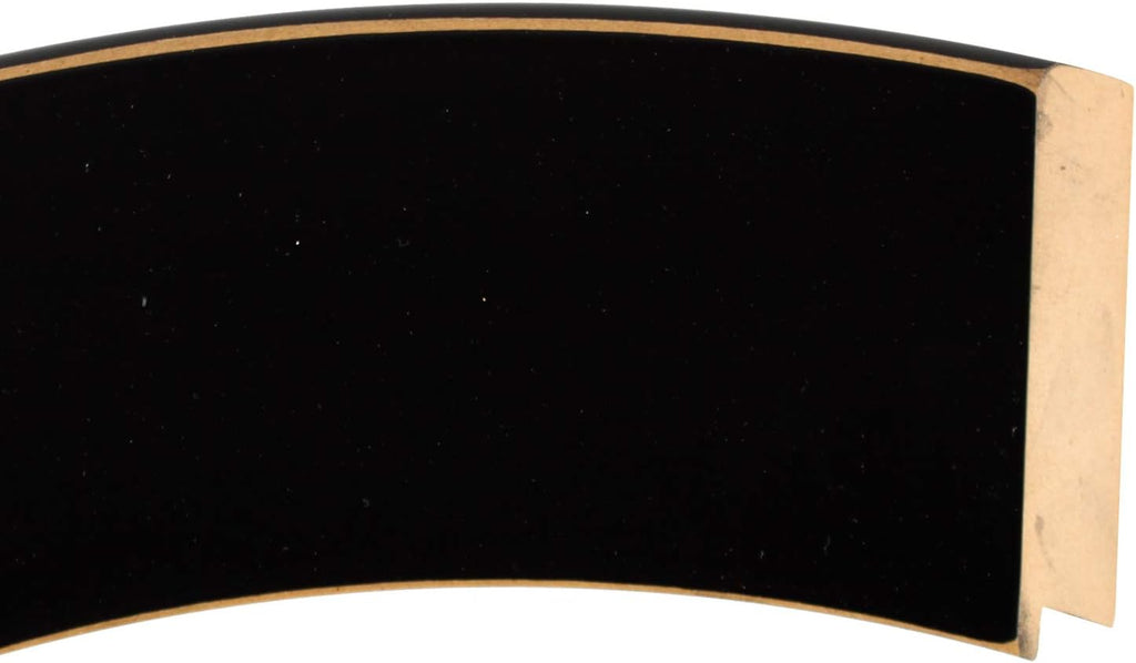 Rubbed Black 38x38 Round Beveled Wall Mirror C4802