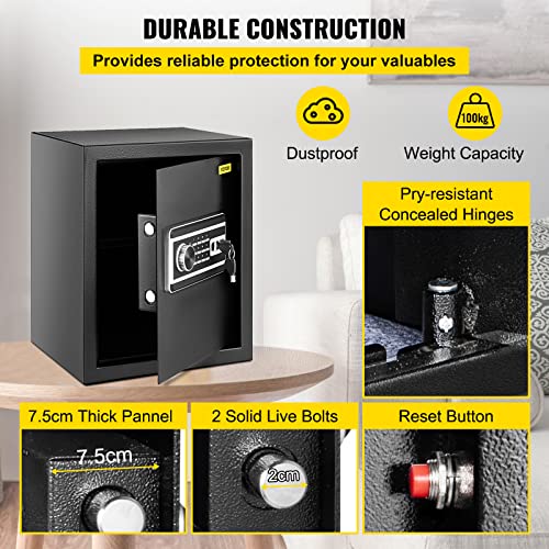 2.1 CU.FT Q235 Steel Safe Box with Digital Keypad D3193