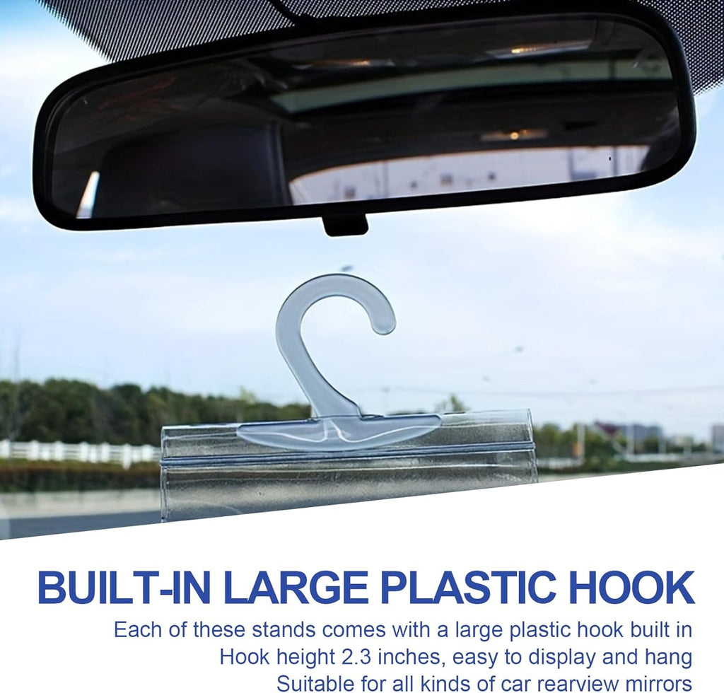 2 PCS Disabled Parking Permit PVC Protective Case with Hook (Transparent) M925