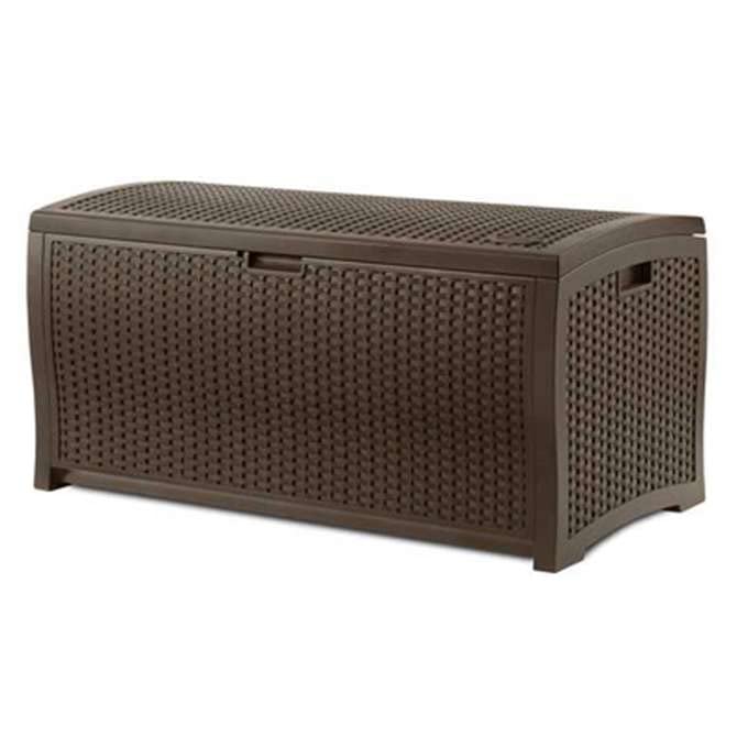 73 Gallon Mocha Brown Resin Deck Box M91519