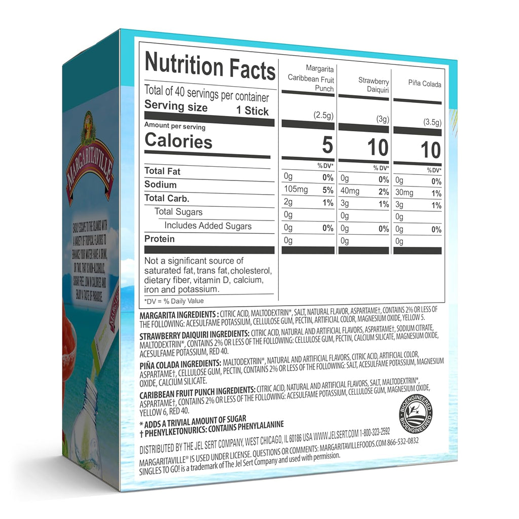 Variety Pack Water Drink Mix, 40 Single Servings A278167