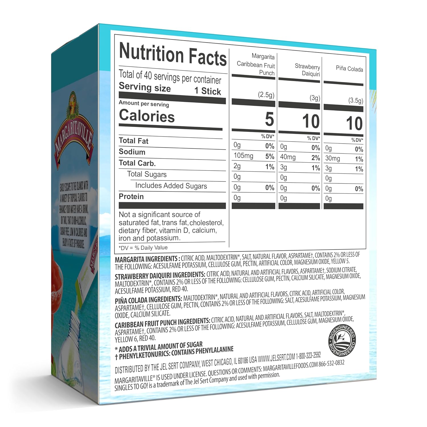 Variety Pack Water Drink Mix, 40 Single Servings A278167