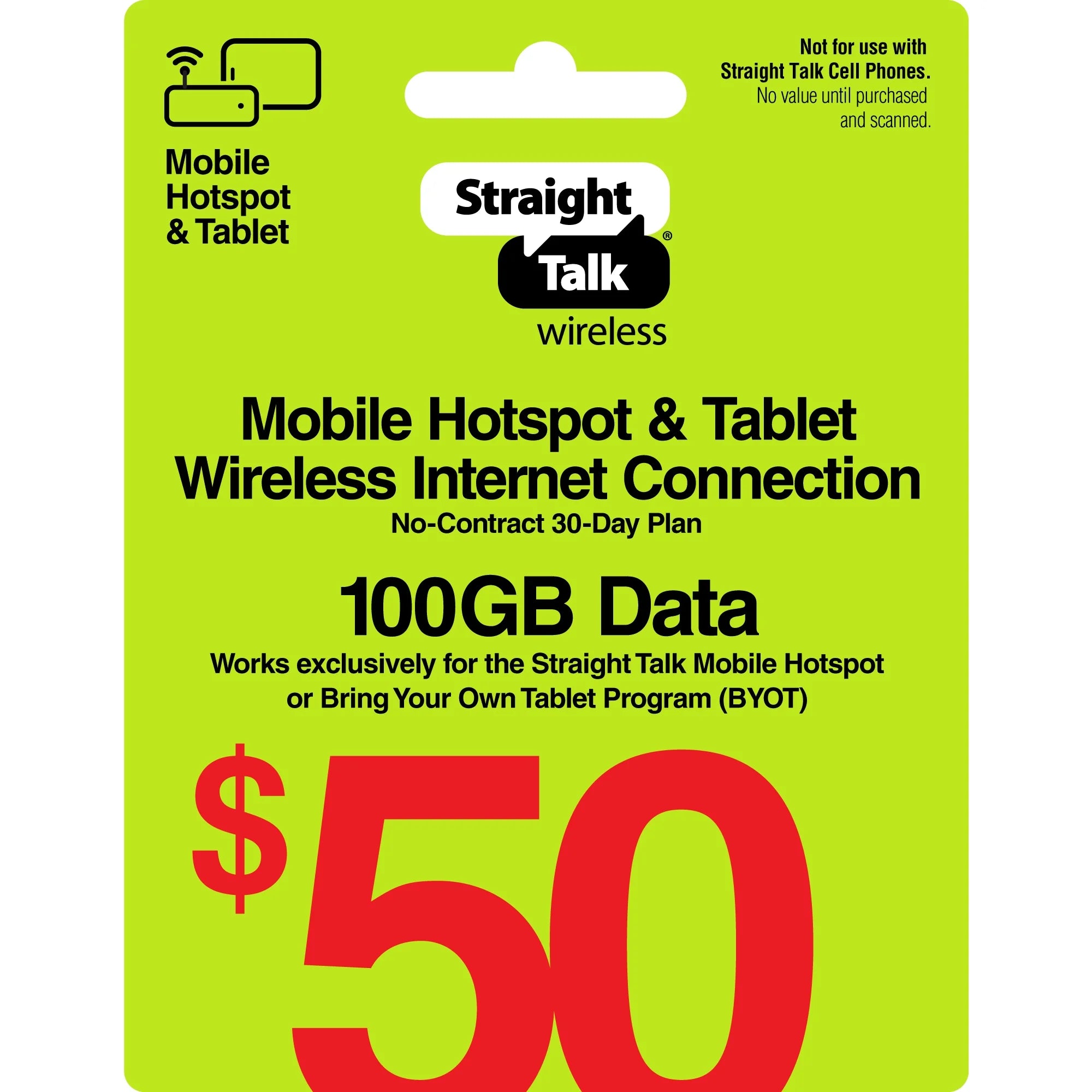 100GB Data 30-Day Prepaid Plan e-PIN Top Up N98211