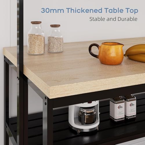 3 Tier Microwave Stand Oven Shelf with Power Outlet D723469